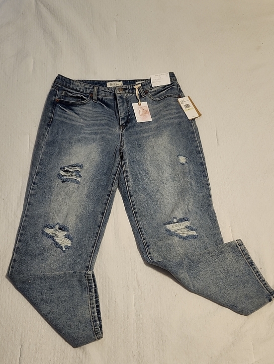 Jessica Simpson Denim - Jessica Simpson Light Washed Distressed Boyfriend Jeans